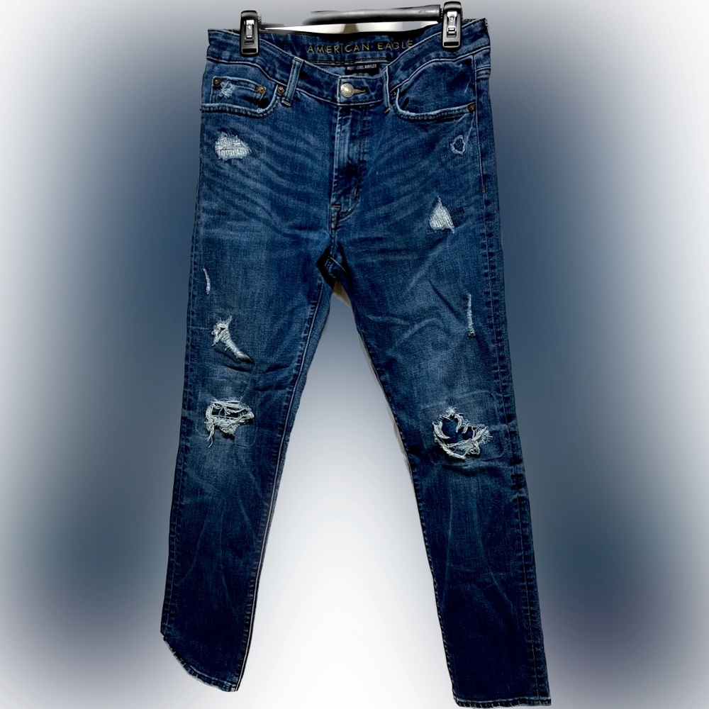 American Eagle Next Level Airflex Men’s Patched Jeans